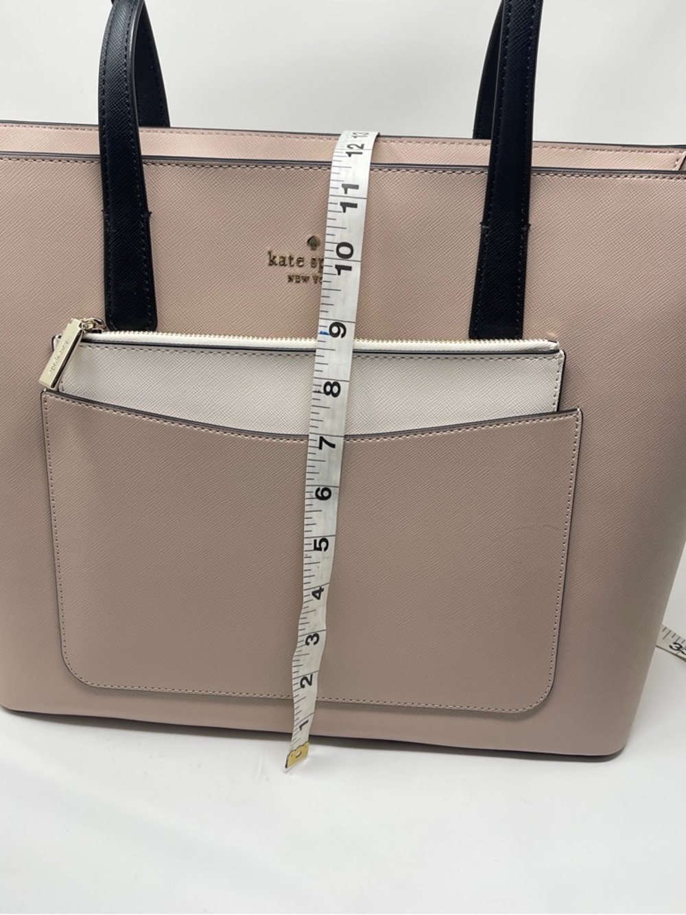 Kate Spade New York Blush Pink Tote Bag + Matching Zip Pouch - Picture 13 of 16